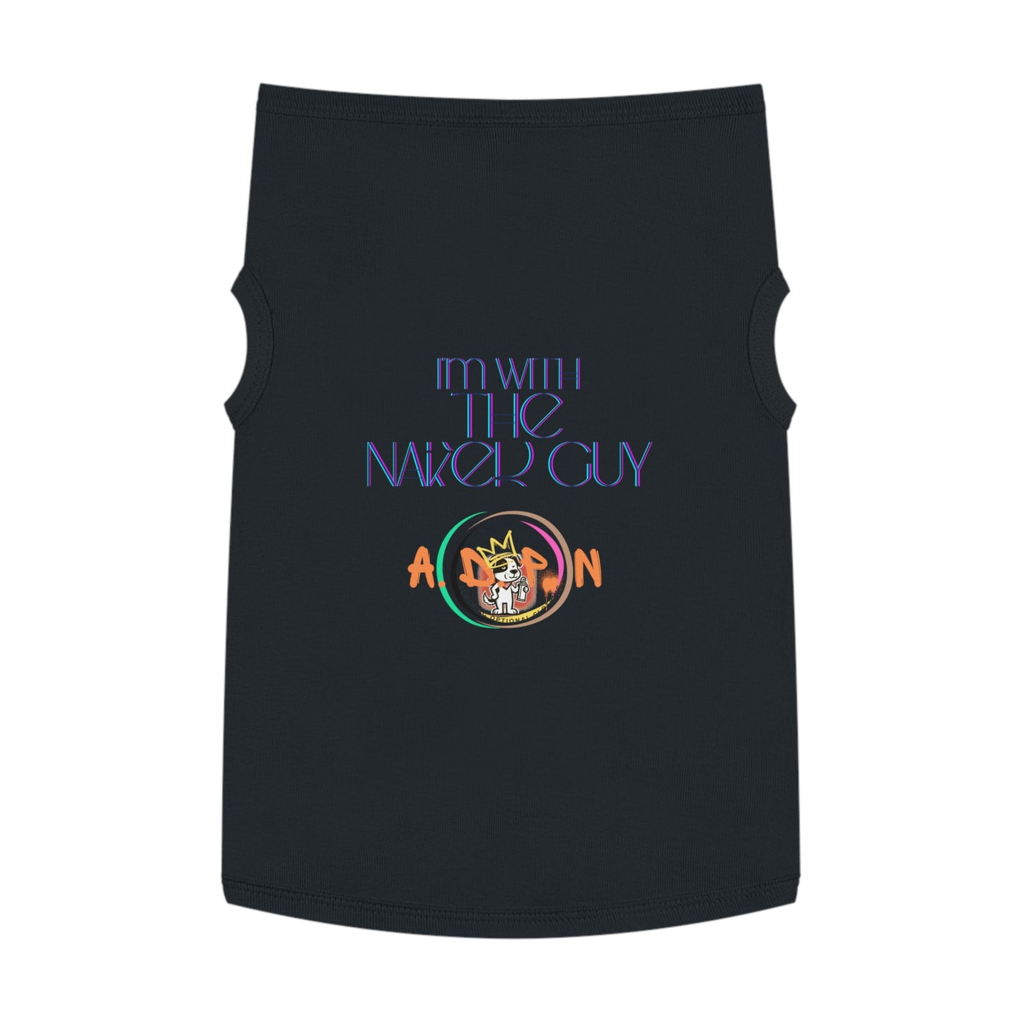Team Party Naked - I'm With The Naked Guy - Pet T-shirt