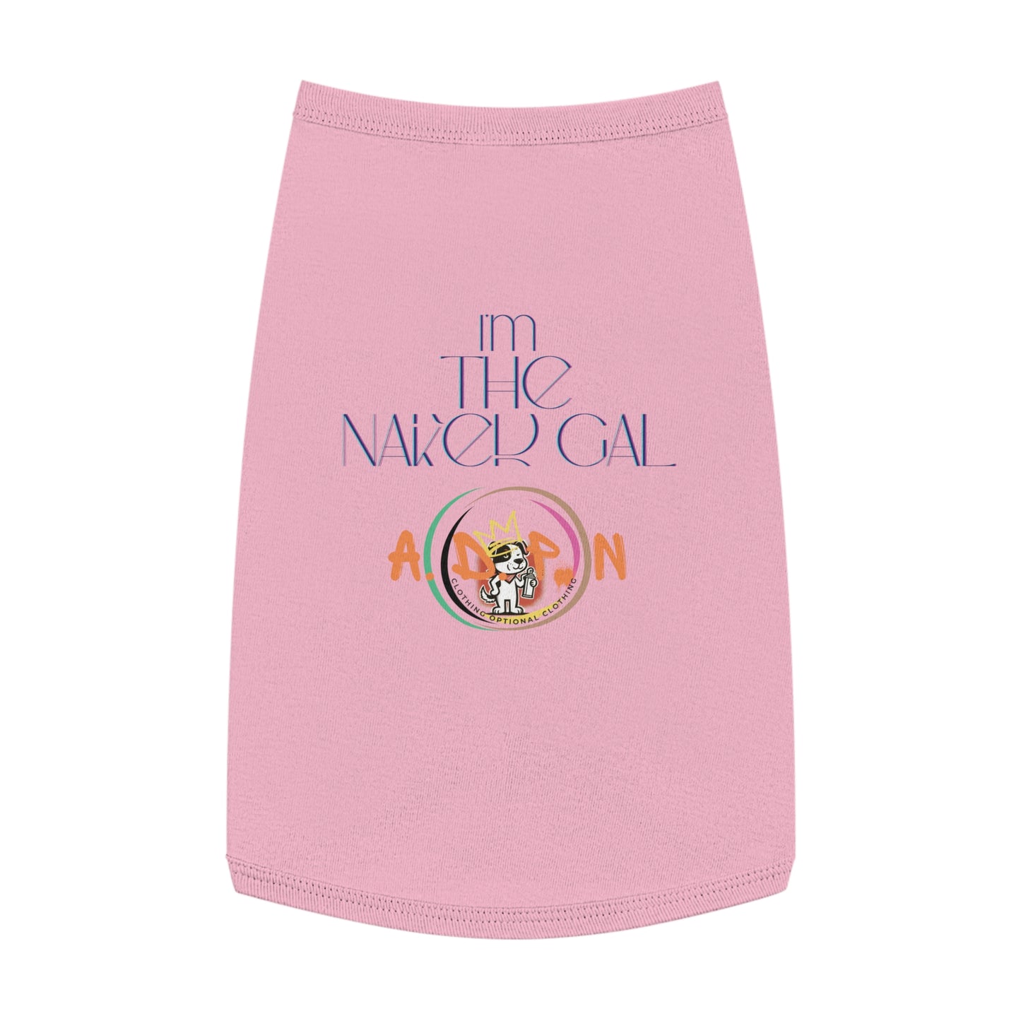 Team Party Naked- I'm The Naked Gal Pet T-shirt