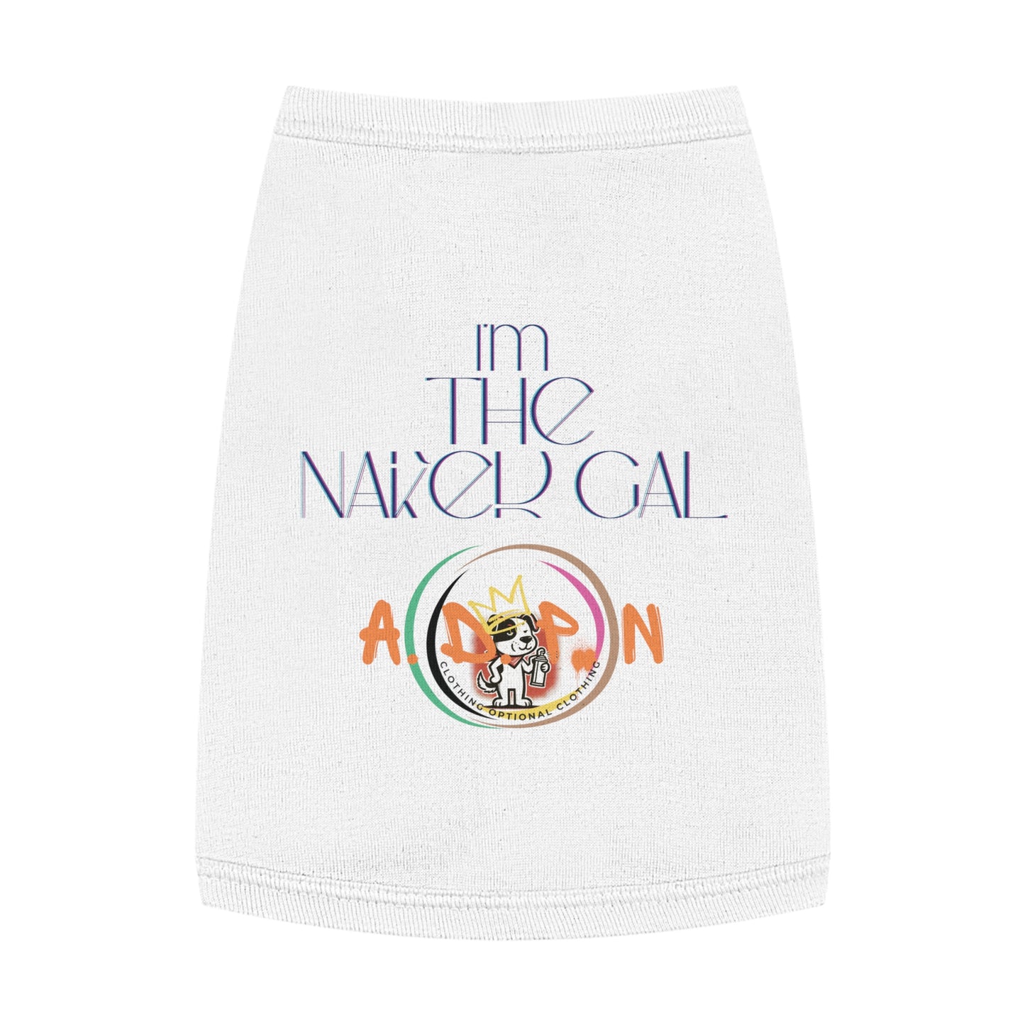 Team Party Naked- I'm The Naked Gal Pet T-shirt