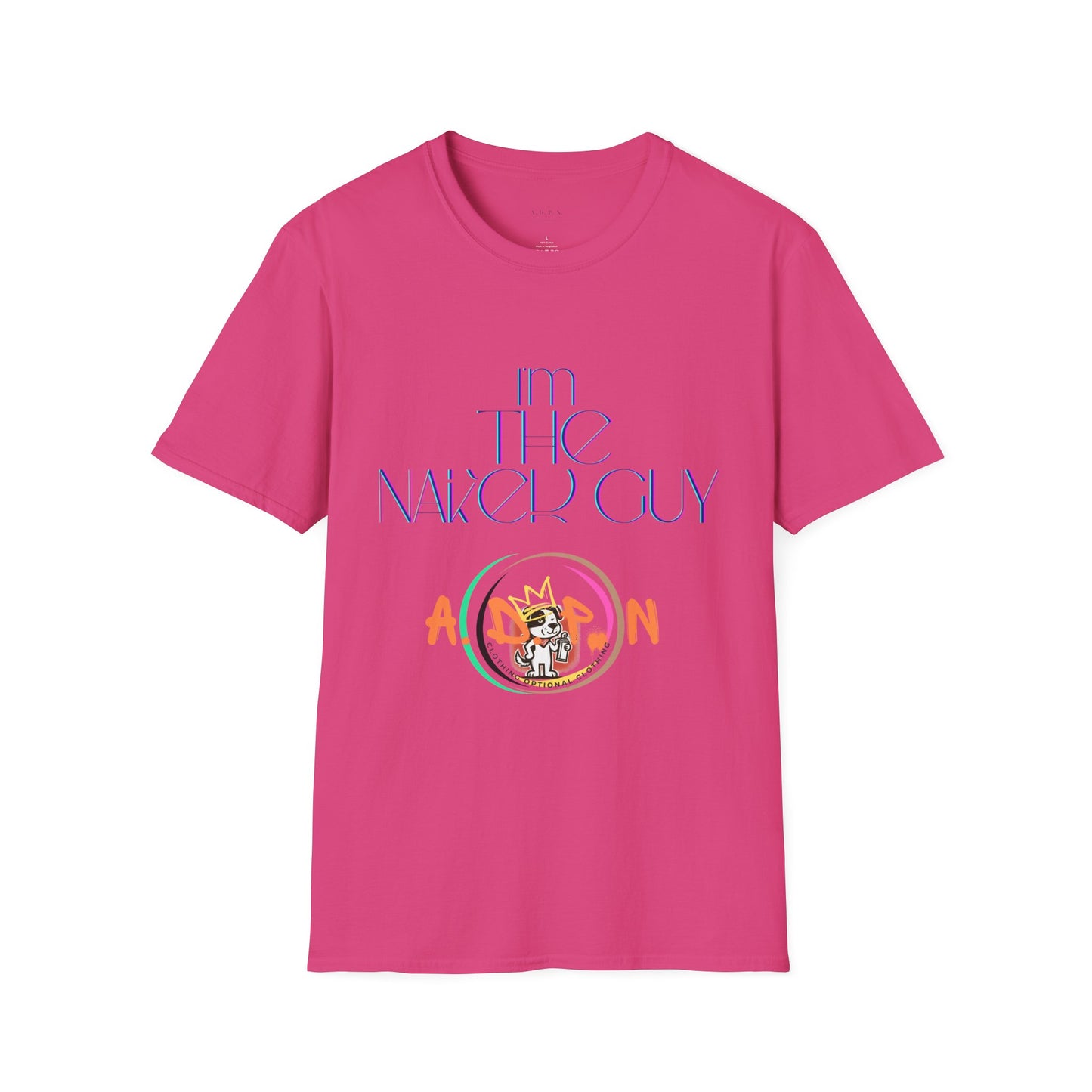 Sidekick in Style- I'm The Naked Guy Unisex Softstyle T-Shirt