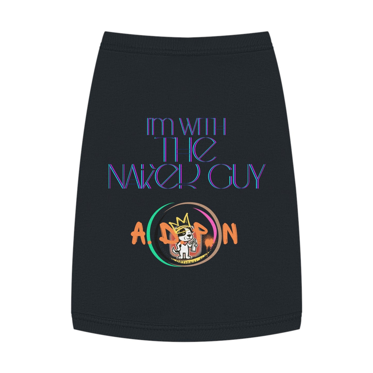 Team Party Naked - I'm With The Naked Guy - Pet T-shirt