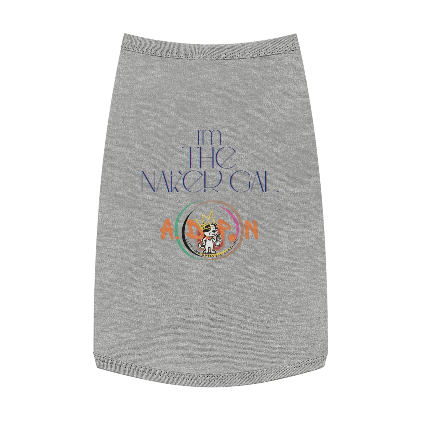 Team Party Naked- I'm The Naked Gal Pet T-shirt