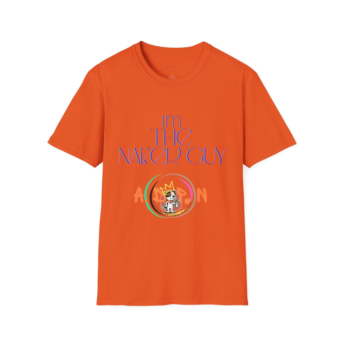 Sidekick in Style- I'm The Naked Guy Unisex Softstyle T-Shirt