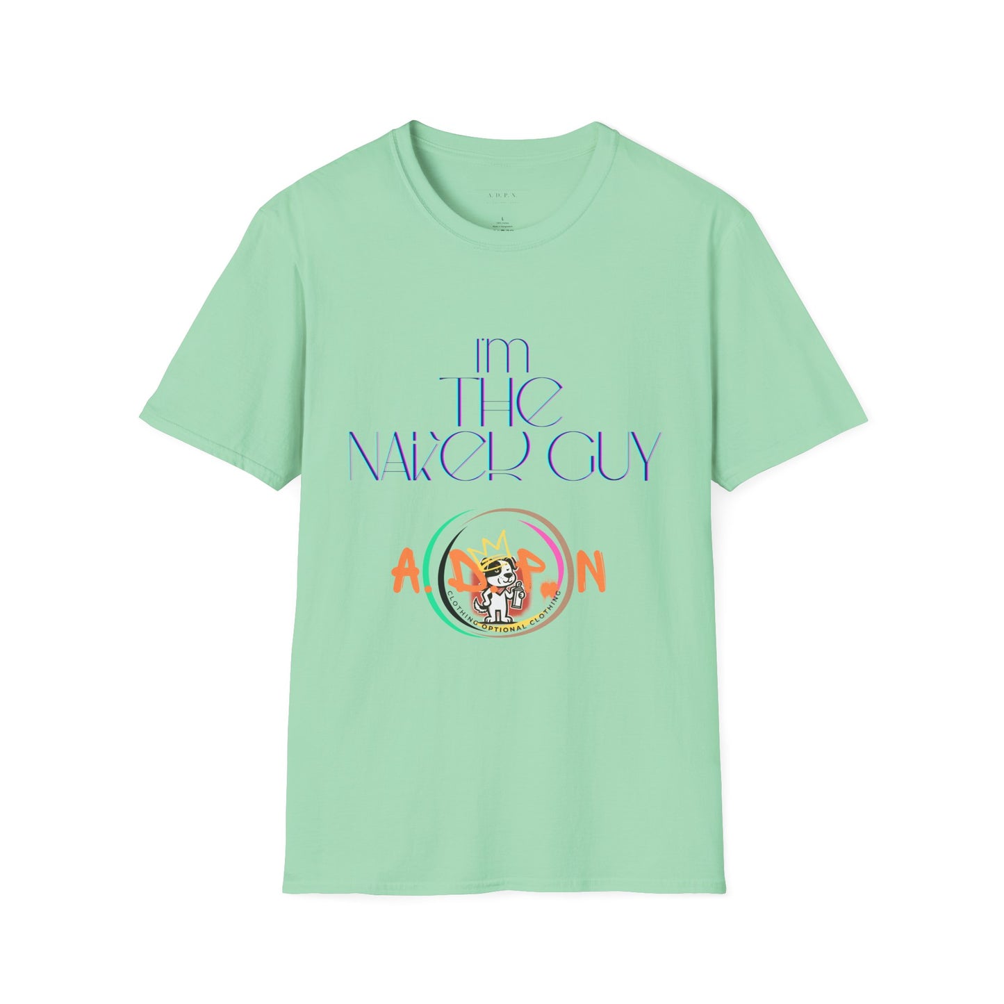 Sidekick in Style- I'm The Naked Guy Unisex Softstyle T-Shirt