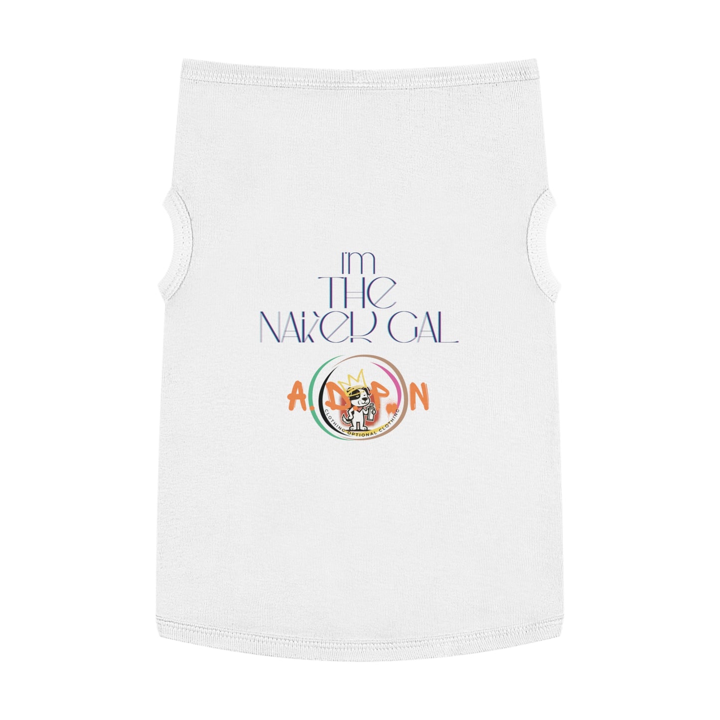Team Party Naked- I'm The Naked Gal Pet T-shirt