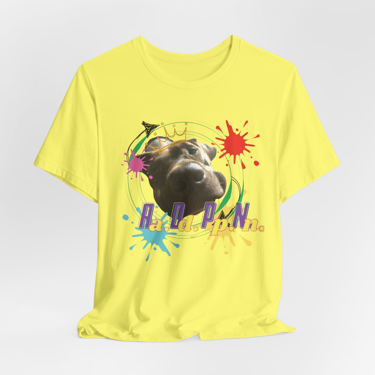 All Dogs Party Naked – Chocolate Lab Crew Neck T-Shirt