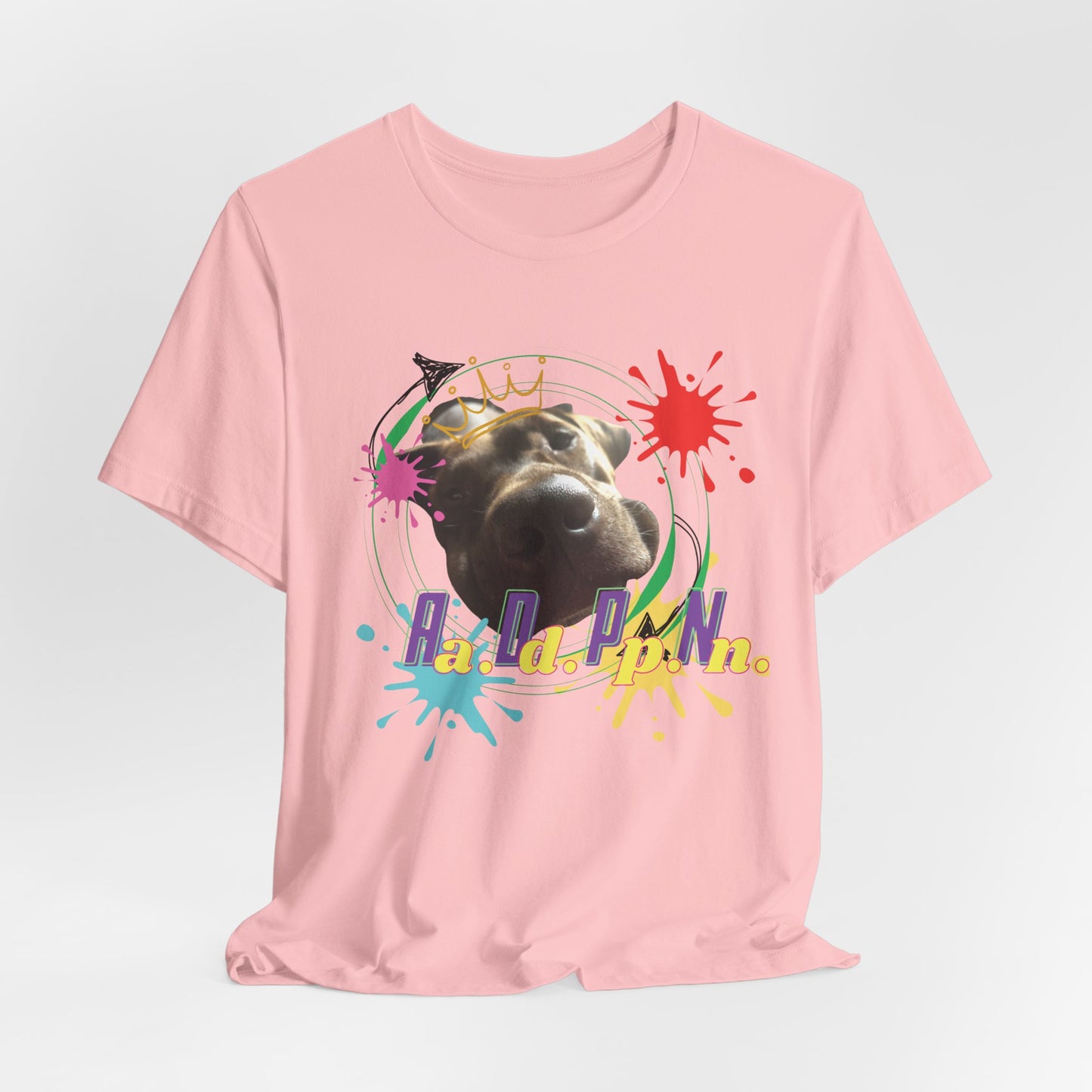 All Dogs Party Naked – Chocolate Lab Crew Neck T-Shirt