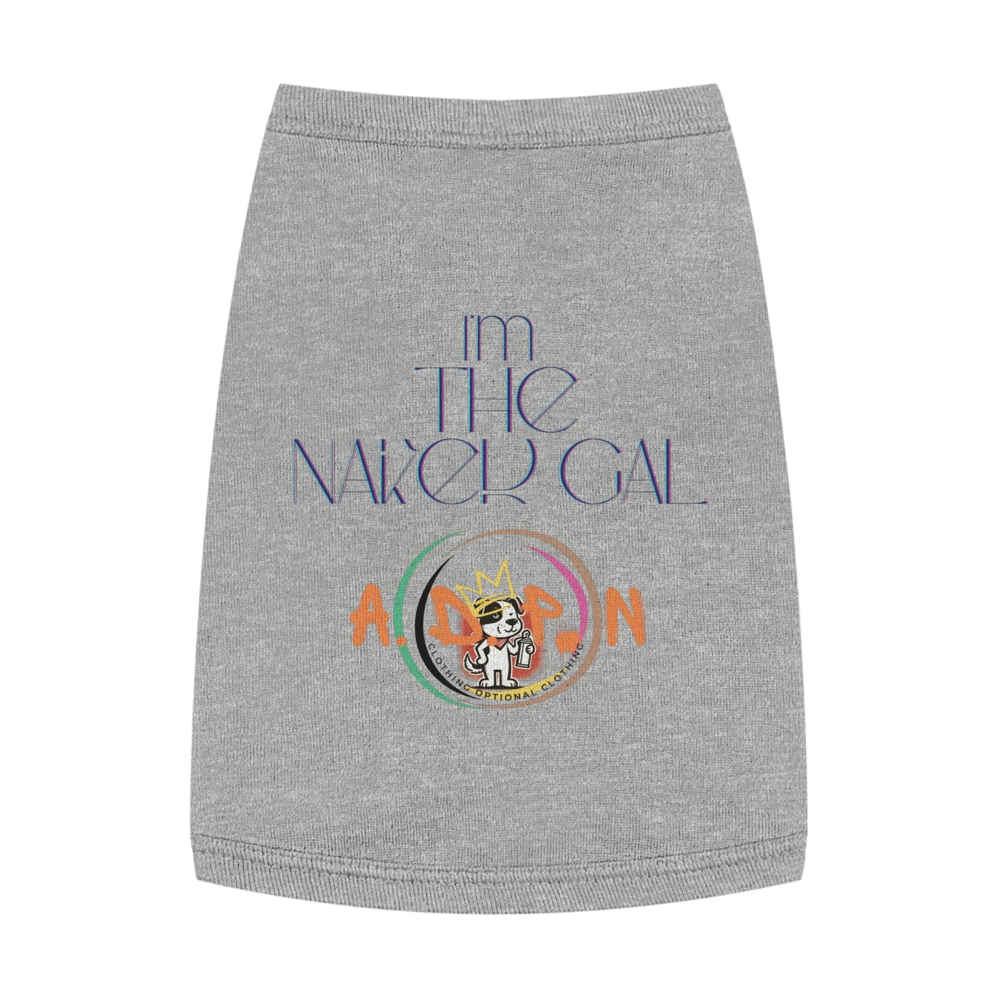 Team Party Naked- I'm The Naked Gal Pet T-shirt