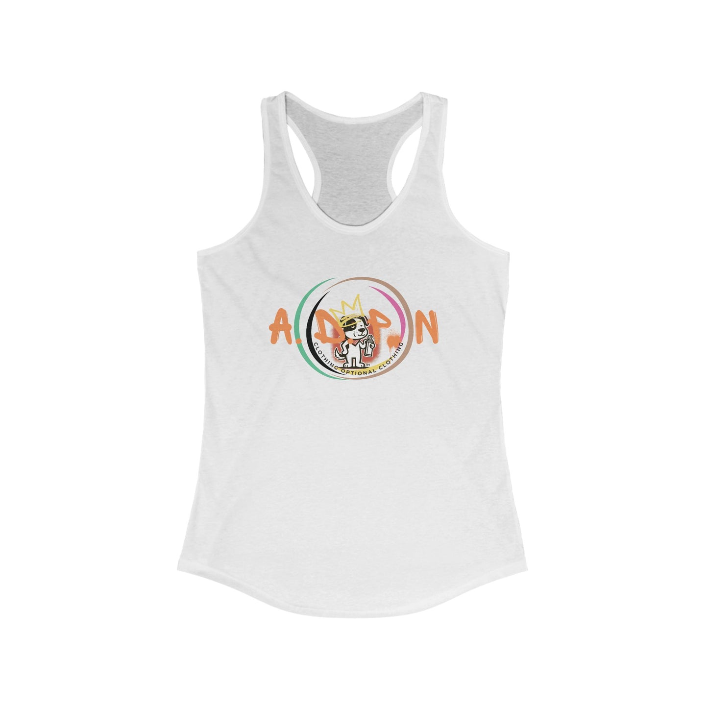 All Dogs Party Racerback Tank Top for Women - Perfect for Summer and Active Wear