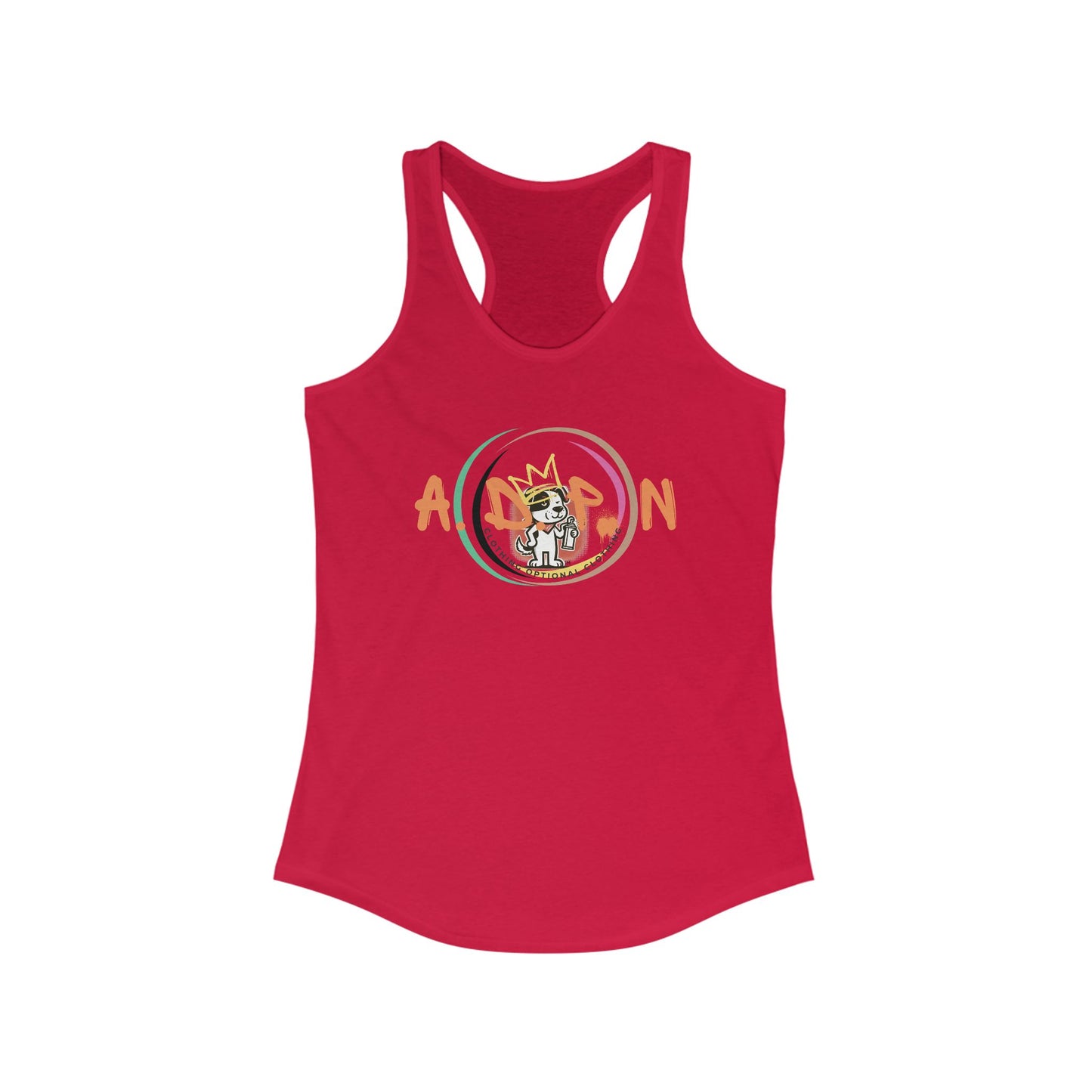 All Dogs Party Racerback Tank Top for Women - Perfect for Summer and Active Wear