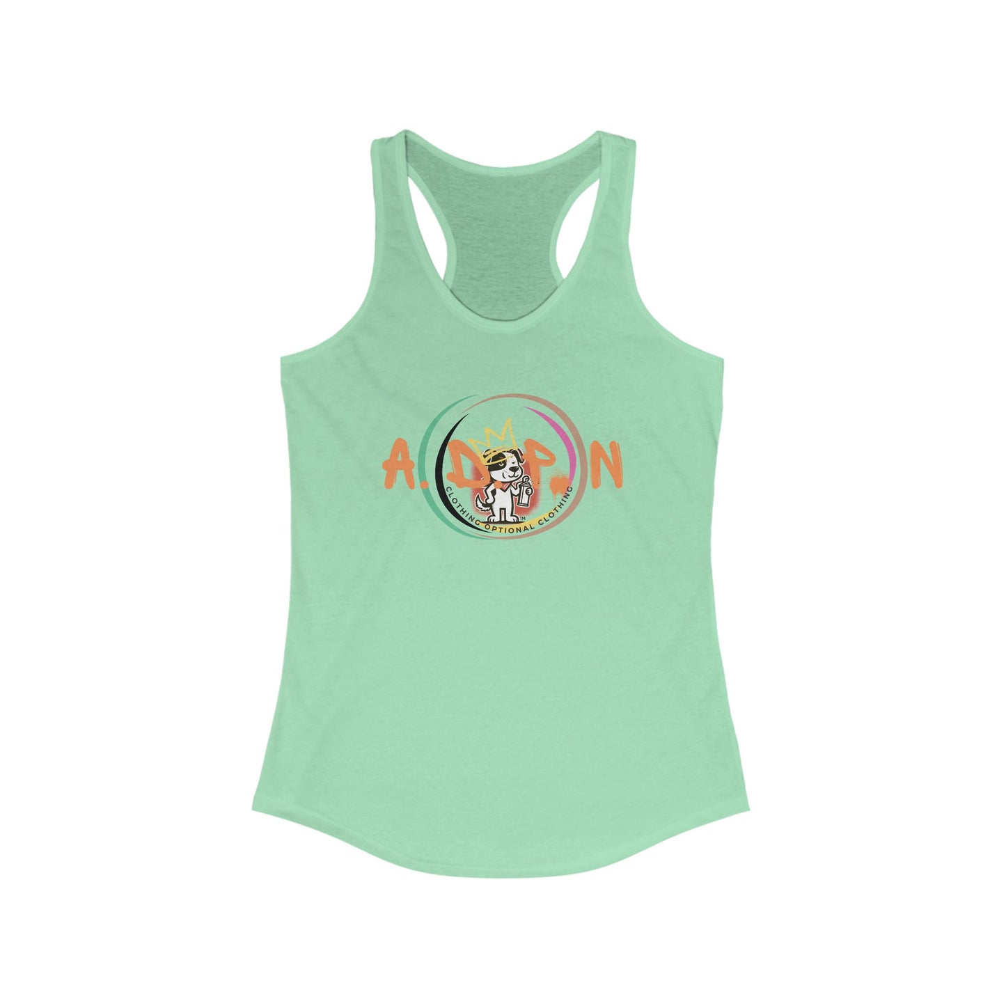 All Dogs Party Racerback Tank Top for Women - Perfect for Summer and Active Wear