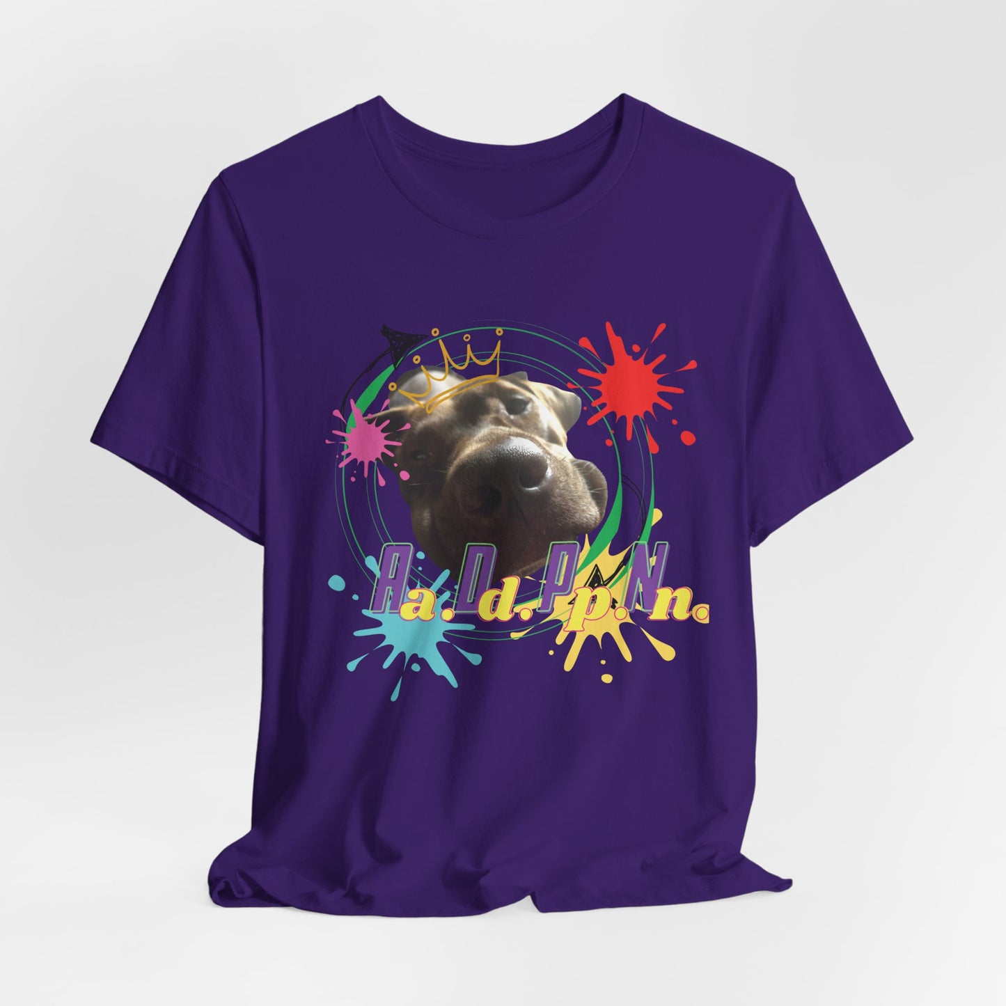 All Dogs Party Naked – Chocolate Lab Crew Neck T-Shirt