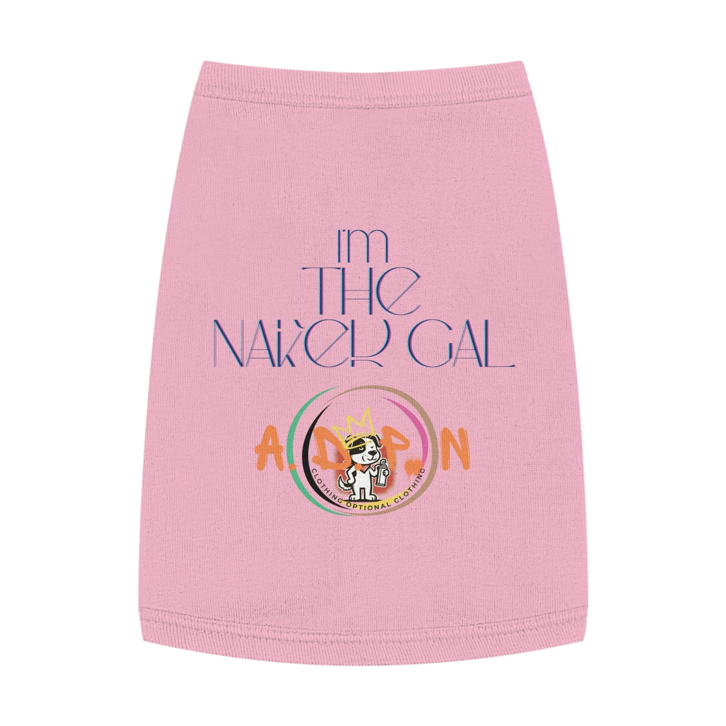 Team Party Naked- I'm The Naked Gal Pet T-shirt