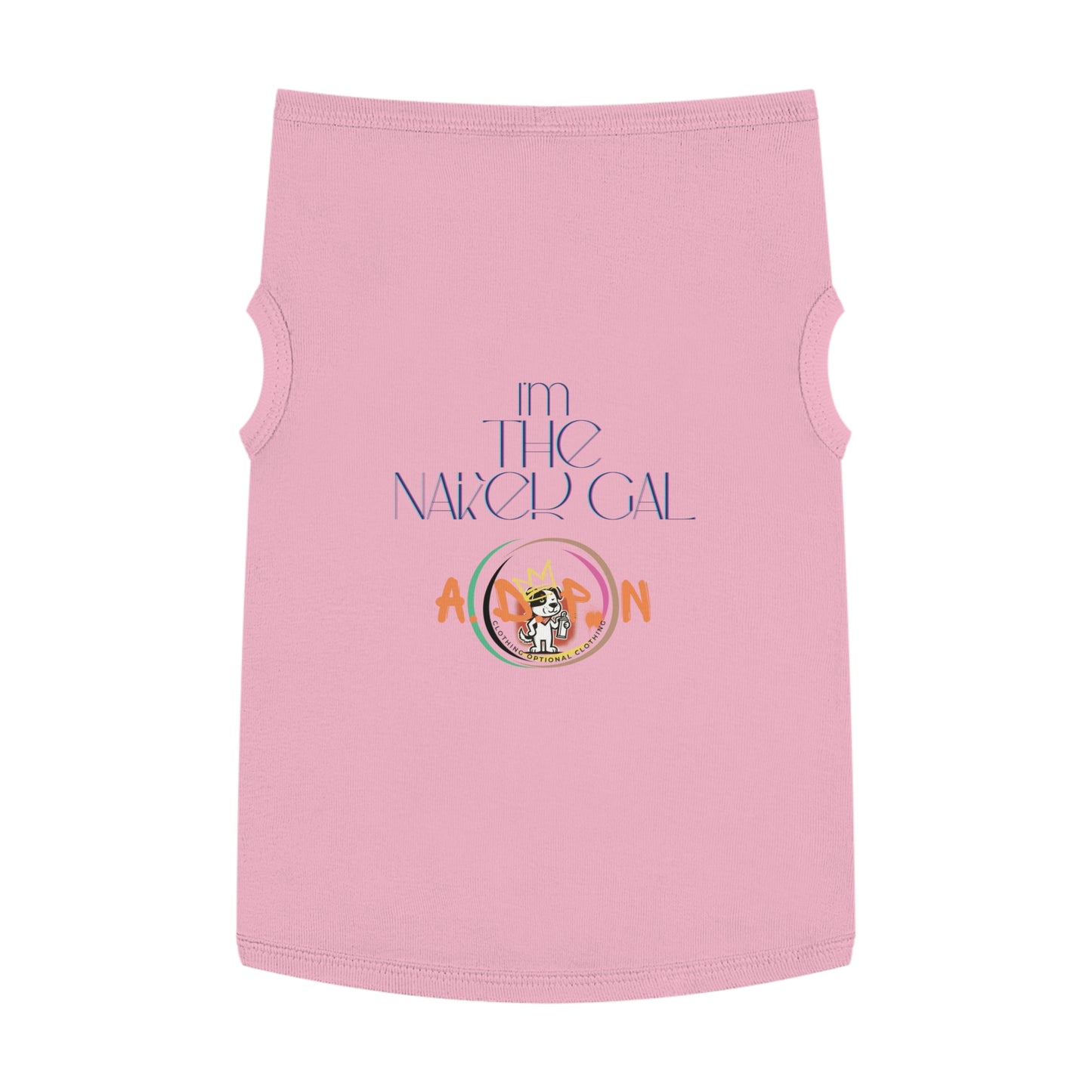 Team Party Naked- I'm The Naked Gal Pet T-shirt