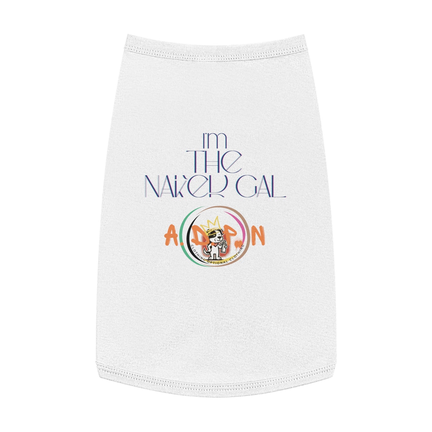 Team Party Naked- I'm The Naked Gal Pet T-shirt