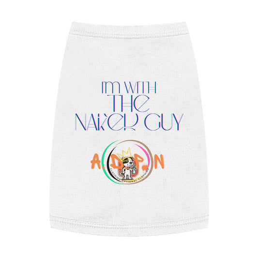 Team Party Naked - I'm With The Naked Guy - Pet T-shirt