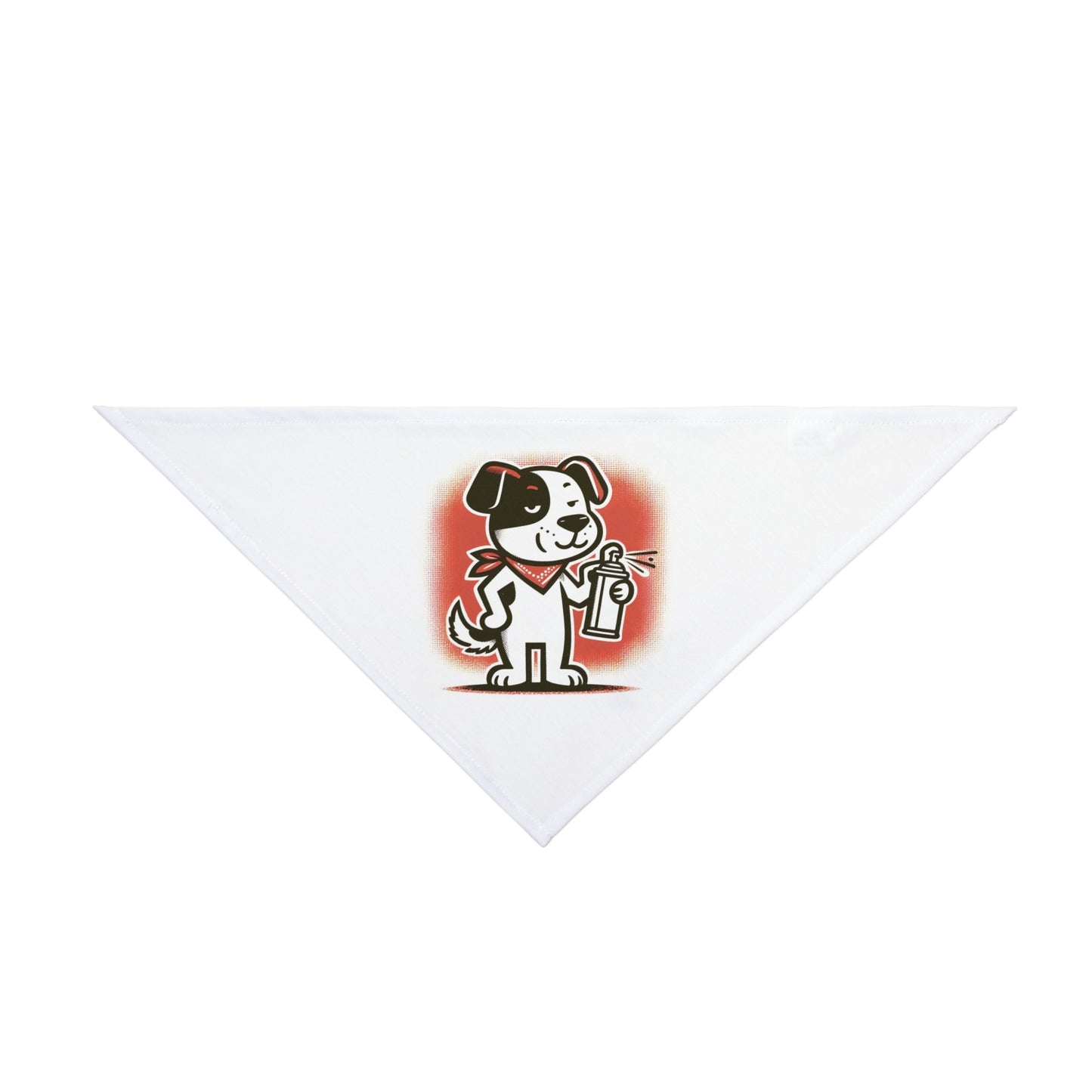 Cute Animated Dog Design Pet Bandana for Playful Pets