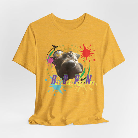 All Dogs Party Naked – Chocolate Lab Crew Neck T-Shirt