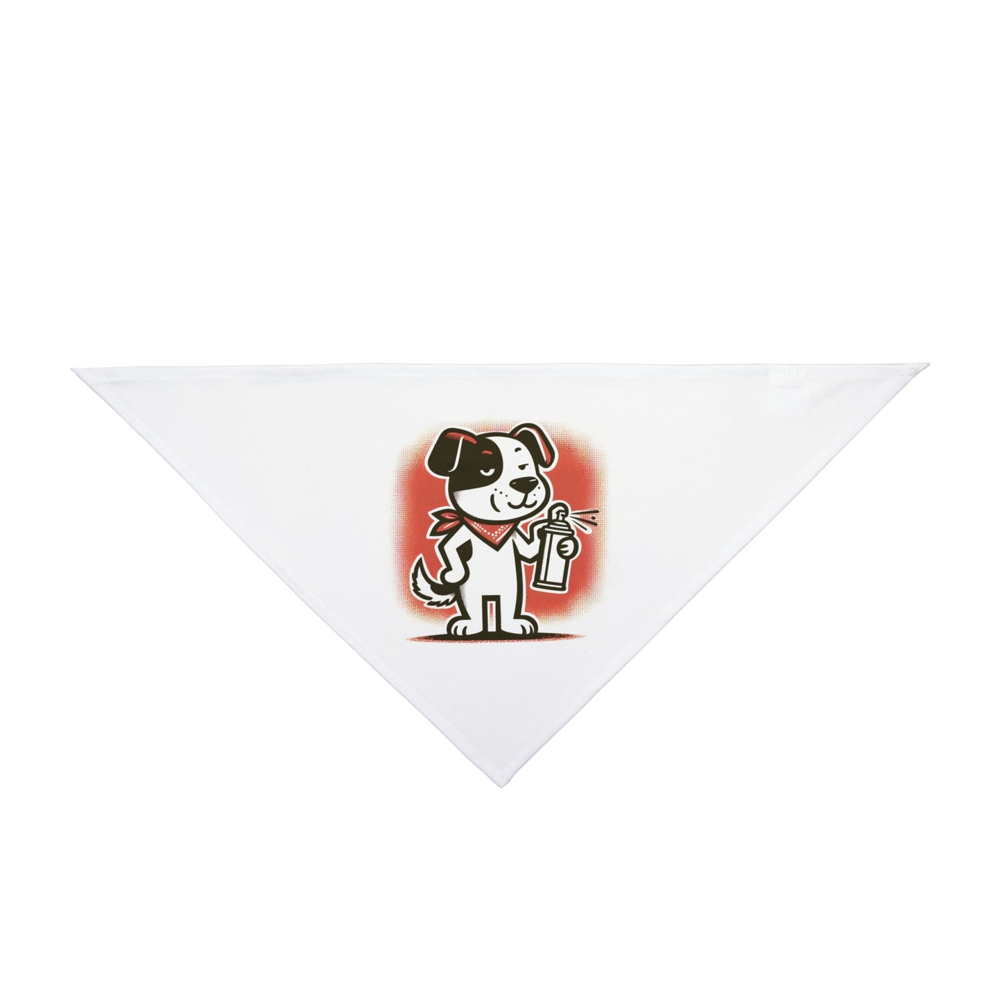 Cute Animated Dog Design Pet Bandana for Playful Pets