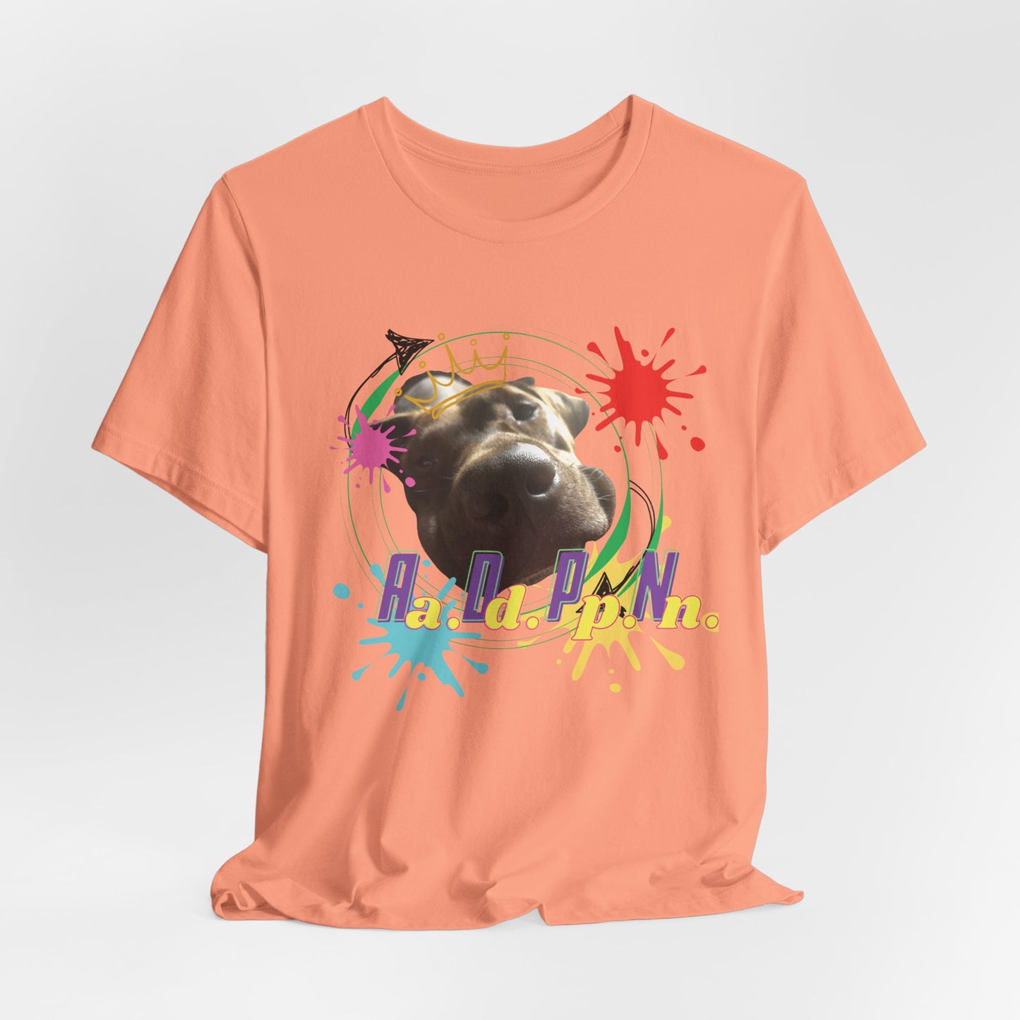 All Dogs Party Naked – Chocolate Lab Crew Neck T-Shirt